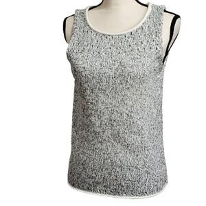 Susan Bristol Gray Sweater Tank Career Wear M